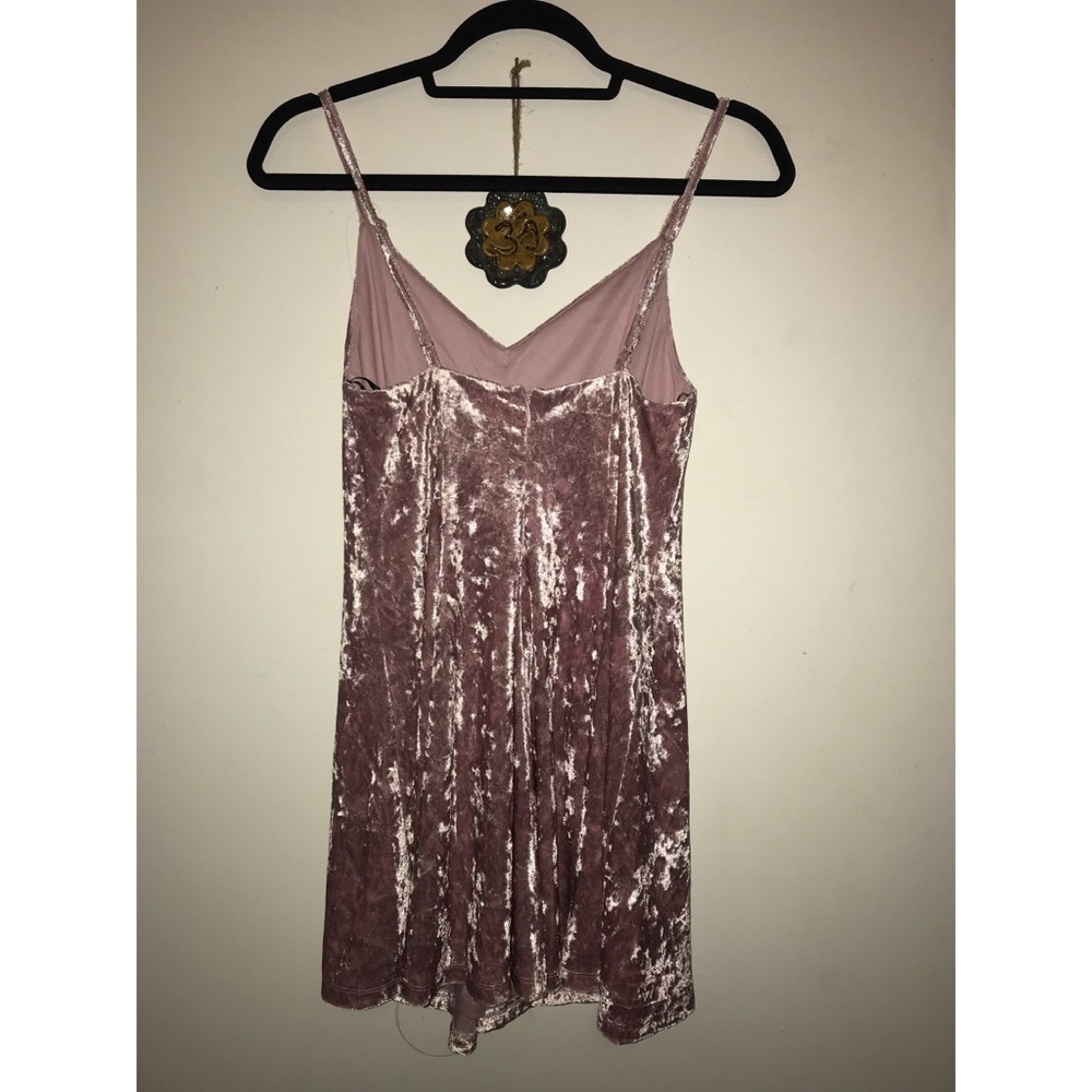 Velour mini dress
